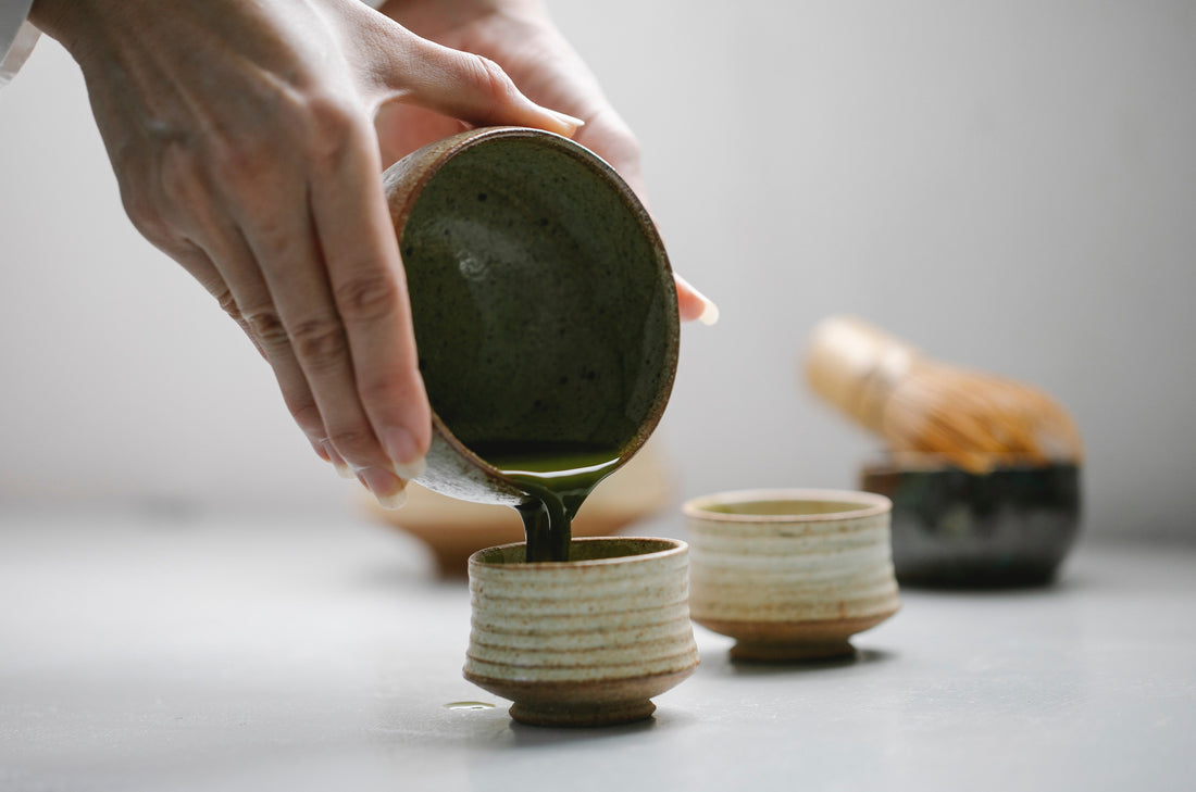 Traditional matcha tea ceremony