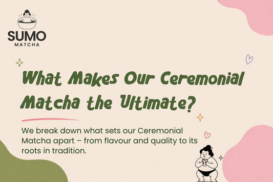 Sumo Matcha Ceremonial grade — what makes it the ultimate matcha, sourced from Uji Kyoto Japan