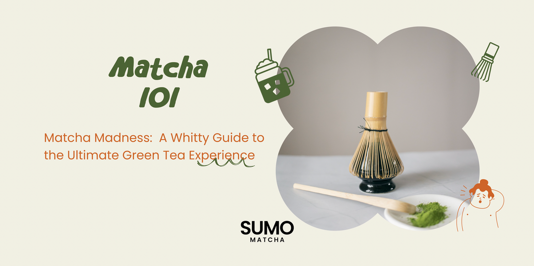 How to make matcha? Whisk, stand, scoop and matcha.