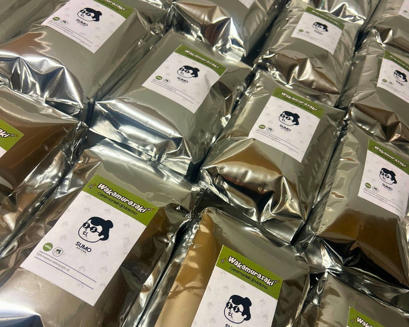 Sumo Matcha bulk matcha wholesale — 1kg bags of ceremonial Uji matcha for cafés and restaurants